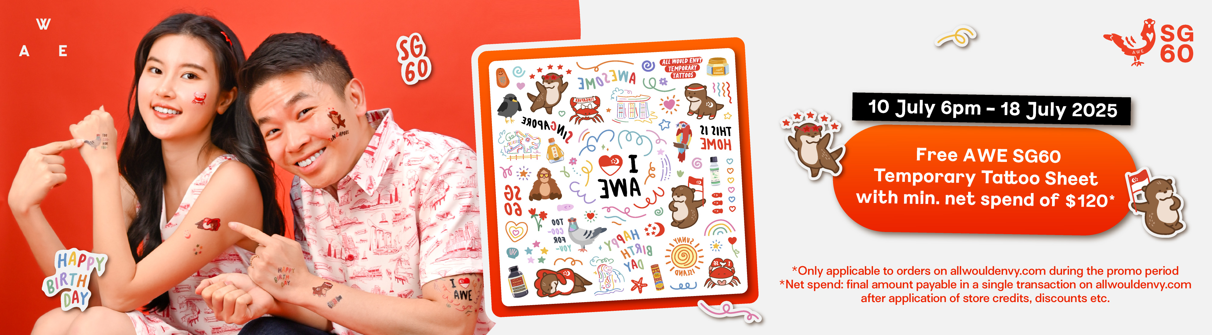 SG60 Temp Tatts Promo