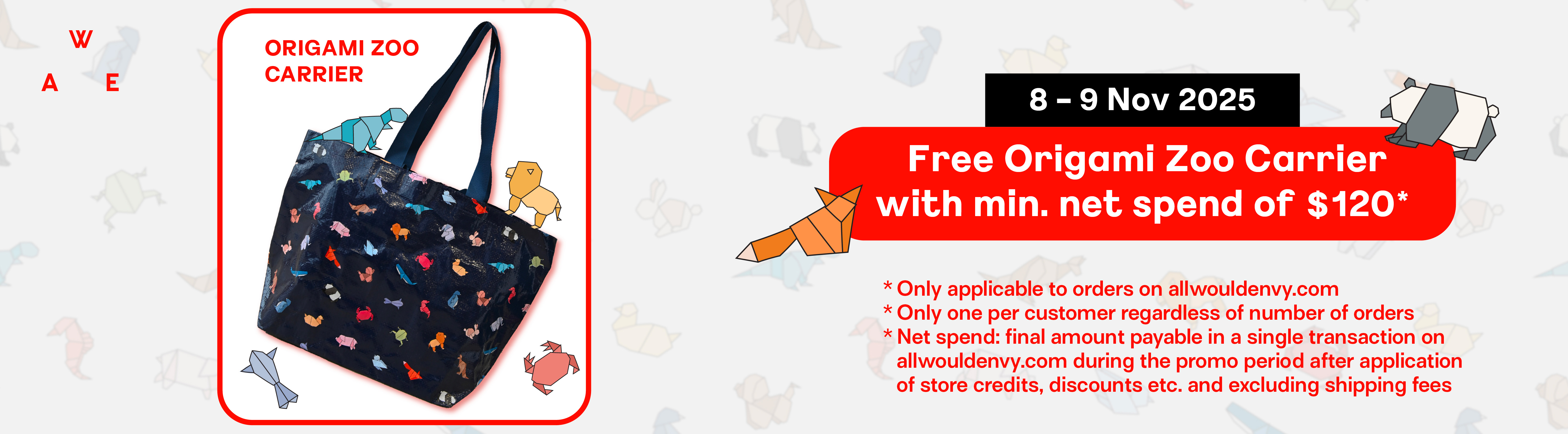 GWP Origami Carrier Bag Poster