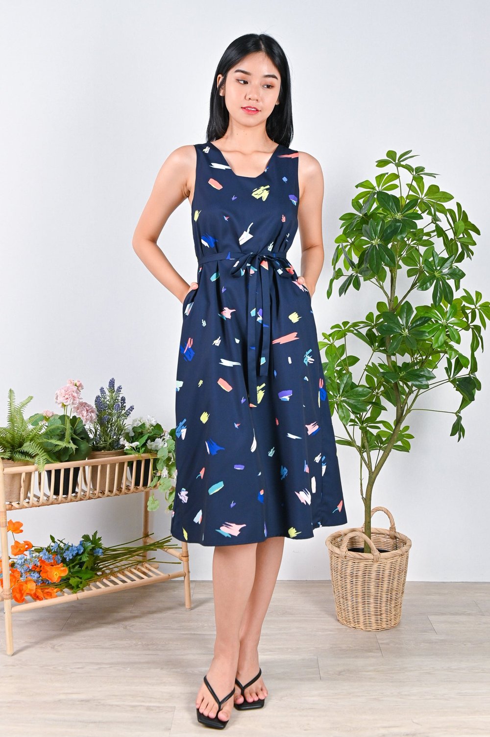 COLOUR JIGGLES NAVY TWO-WAY MIDI