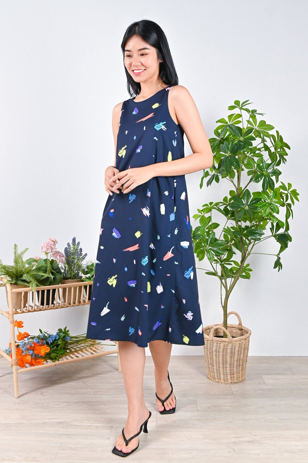 COLOUR JIGGLES NAVY TWO-WAY MIDI