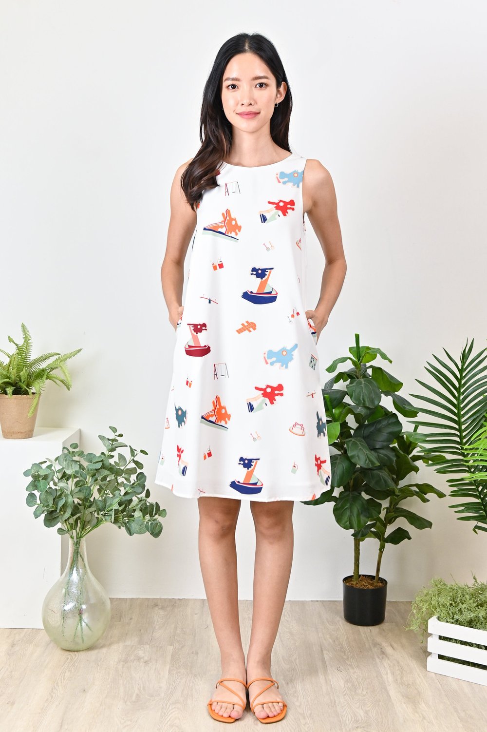 PLAYGROUND TWO-WAY DRESS IN WHITE