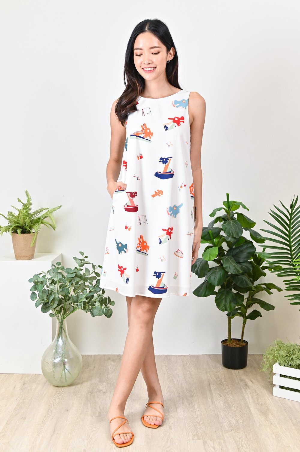 PLAYGROUND TWO-WAY DRESS IN WHITE