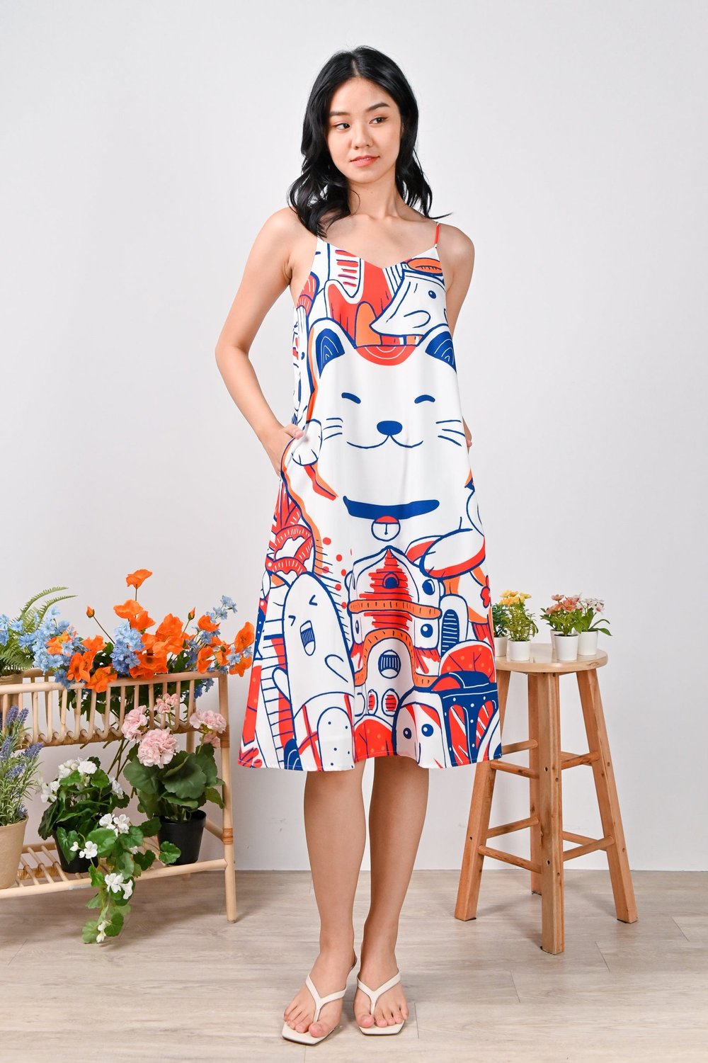TOKYO SPAG TENT DRESS IN COLOUR TOKYO SPAG TENT DRESS IN COLOUR