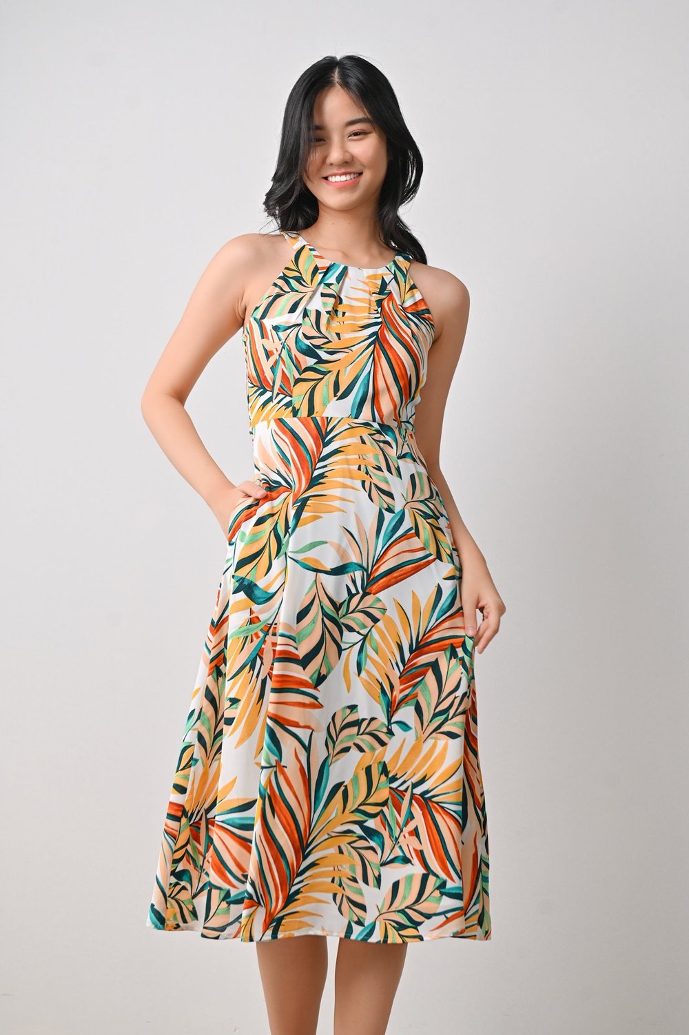 XIOMARA VIBRANT CUT-IN DRESS