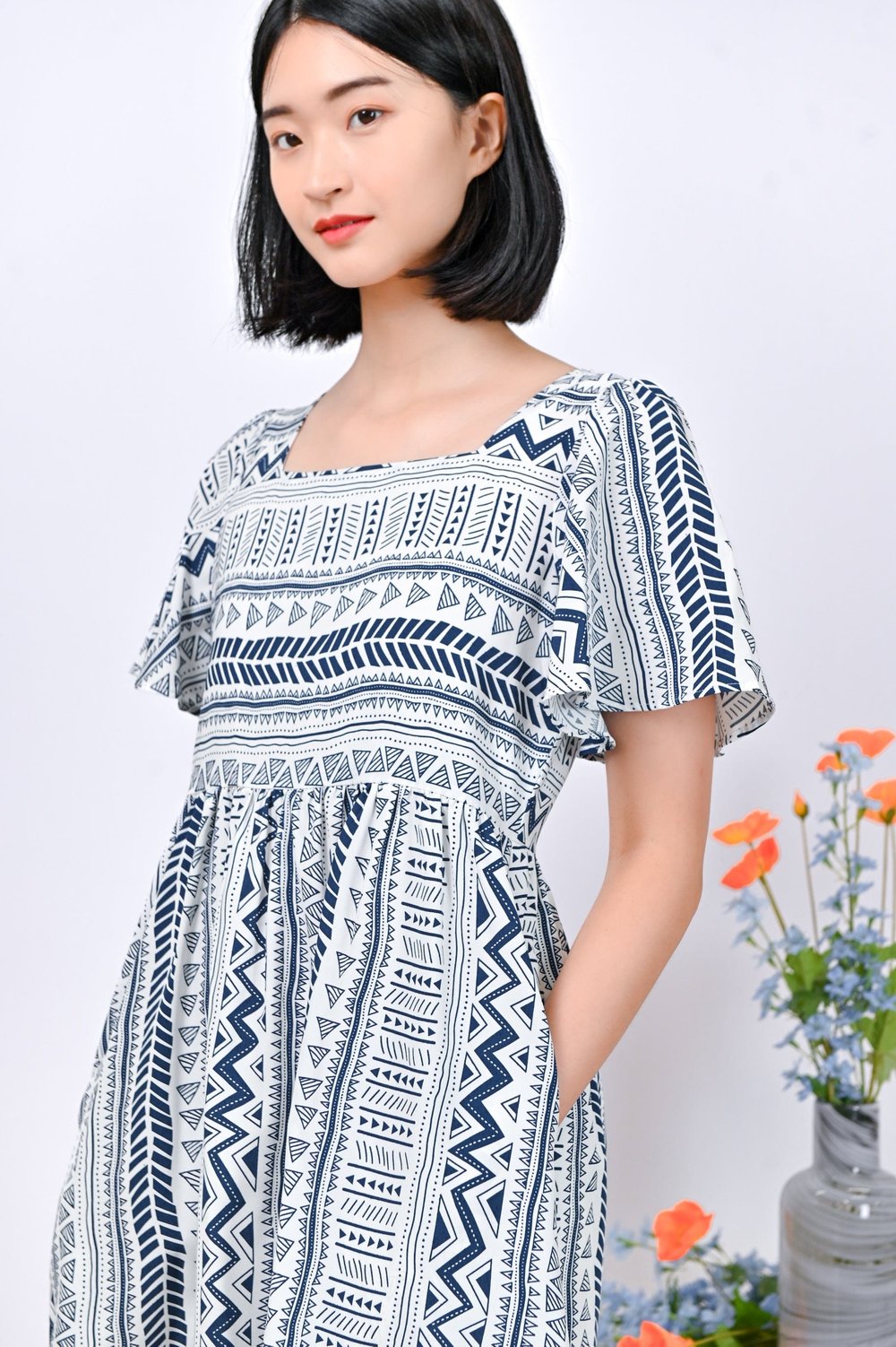 BEXLEY AZTEC DRESS-ROMPER IN WHITE BEXLEY AZTEC DRESS-ROMPER IN WHITE