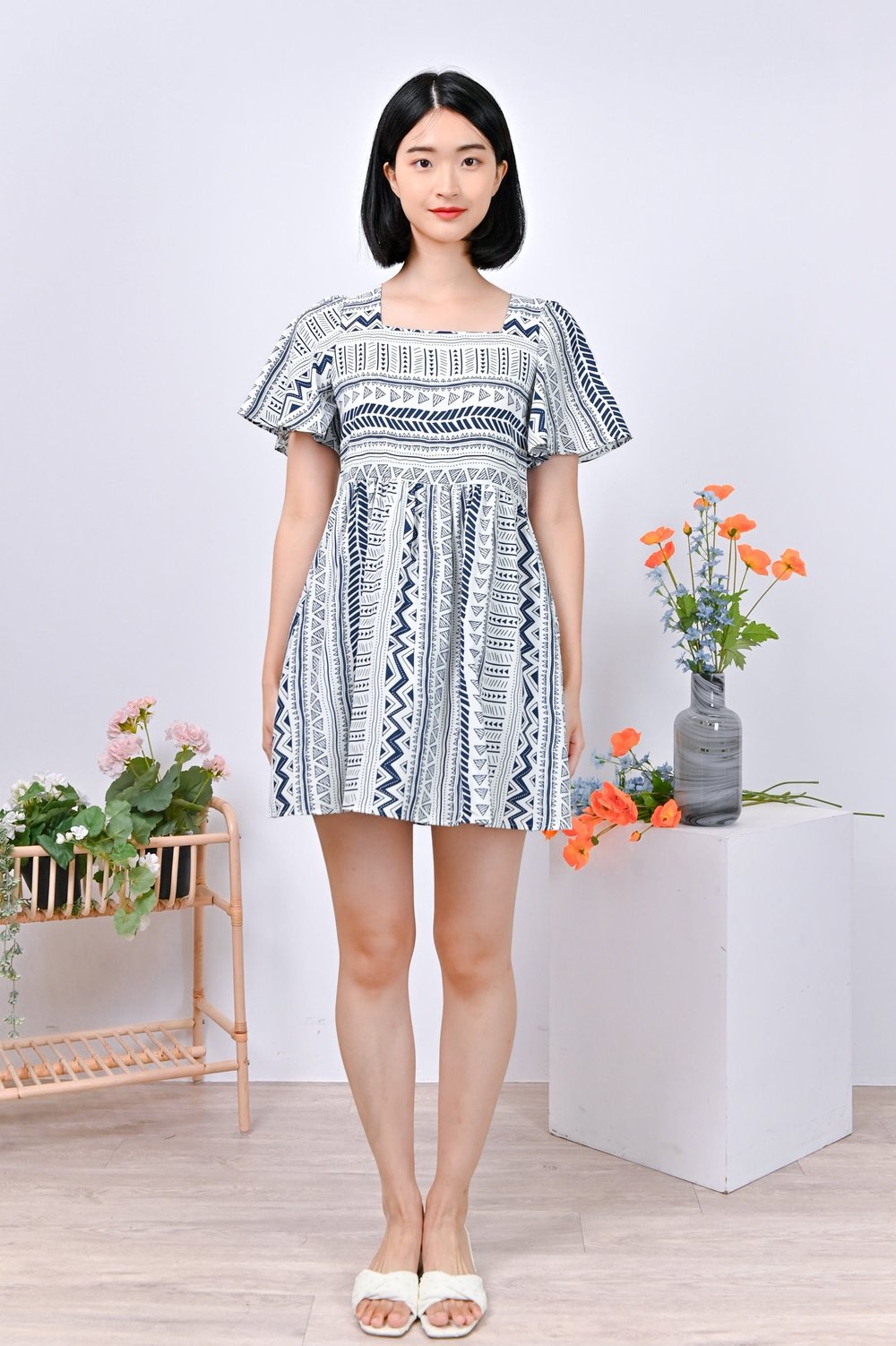 BEXLEY AZTEC DRESS-ROMPER IN WHITE BEXLEY AZTEC DRESS-ROMPER IN WHITE