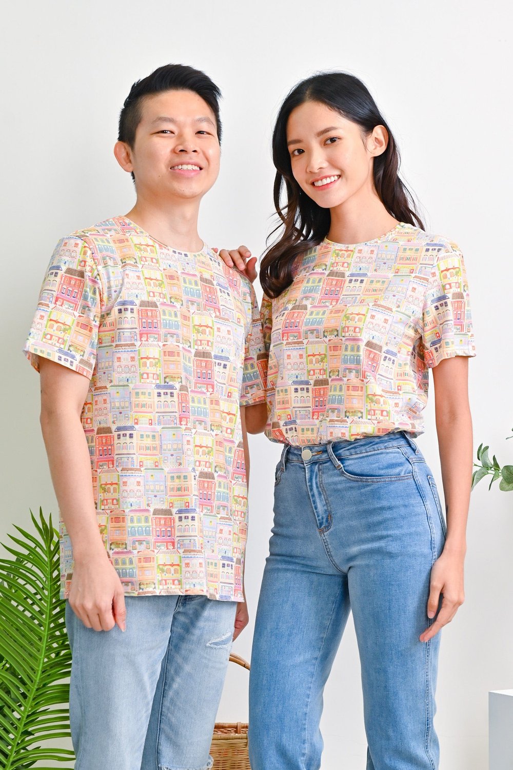 SHOPHOUSE PATTERN UNISEX TEE