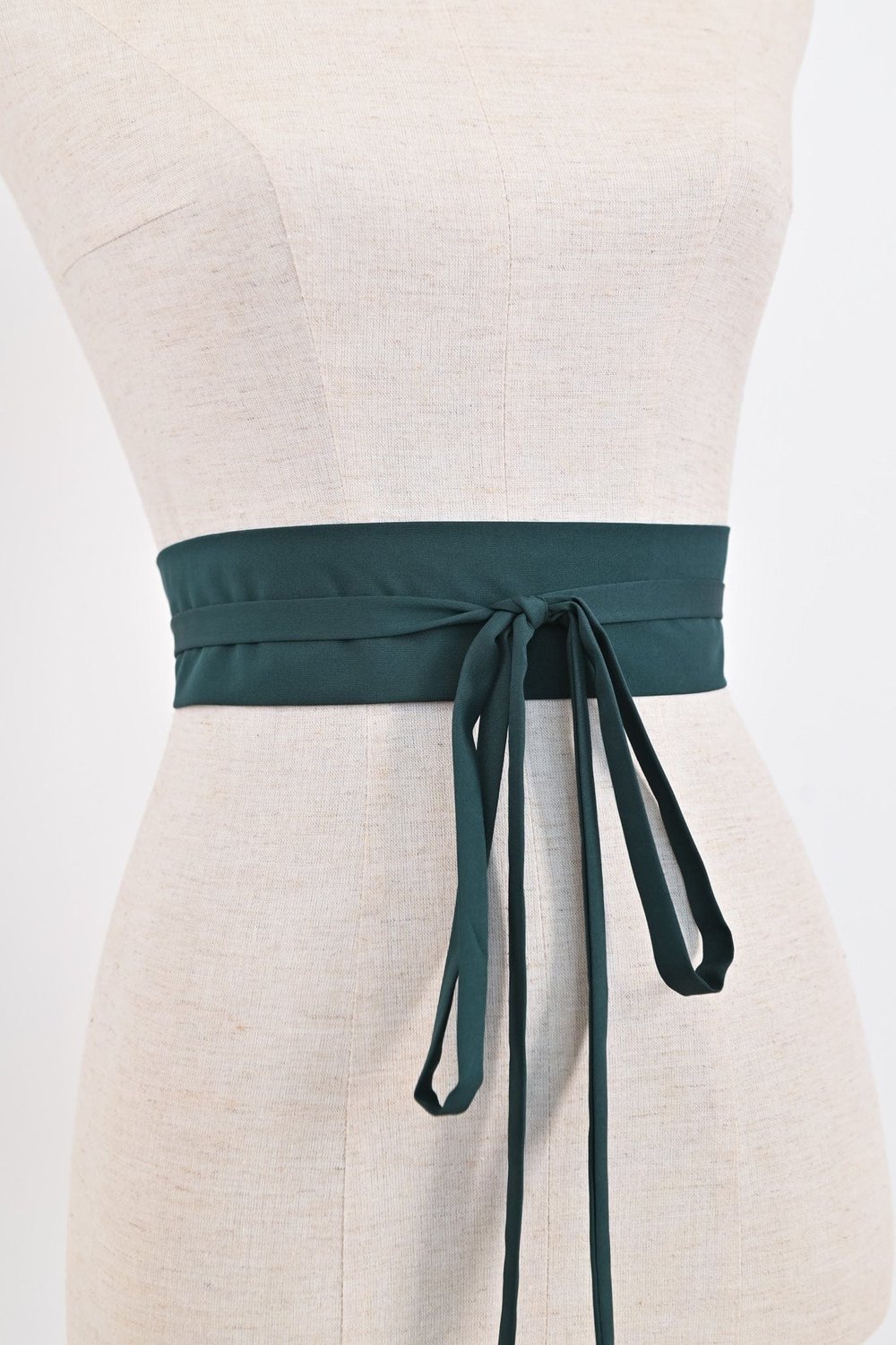 FOREST GREEN OBI SASH
