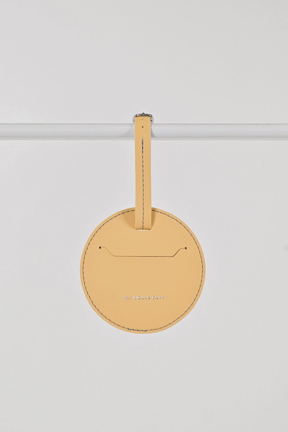 AWE SMILES LUGGAGE TAG IN YELLOW