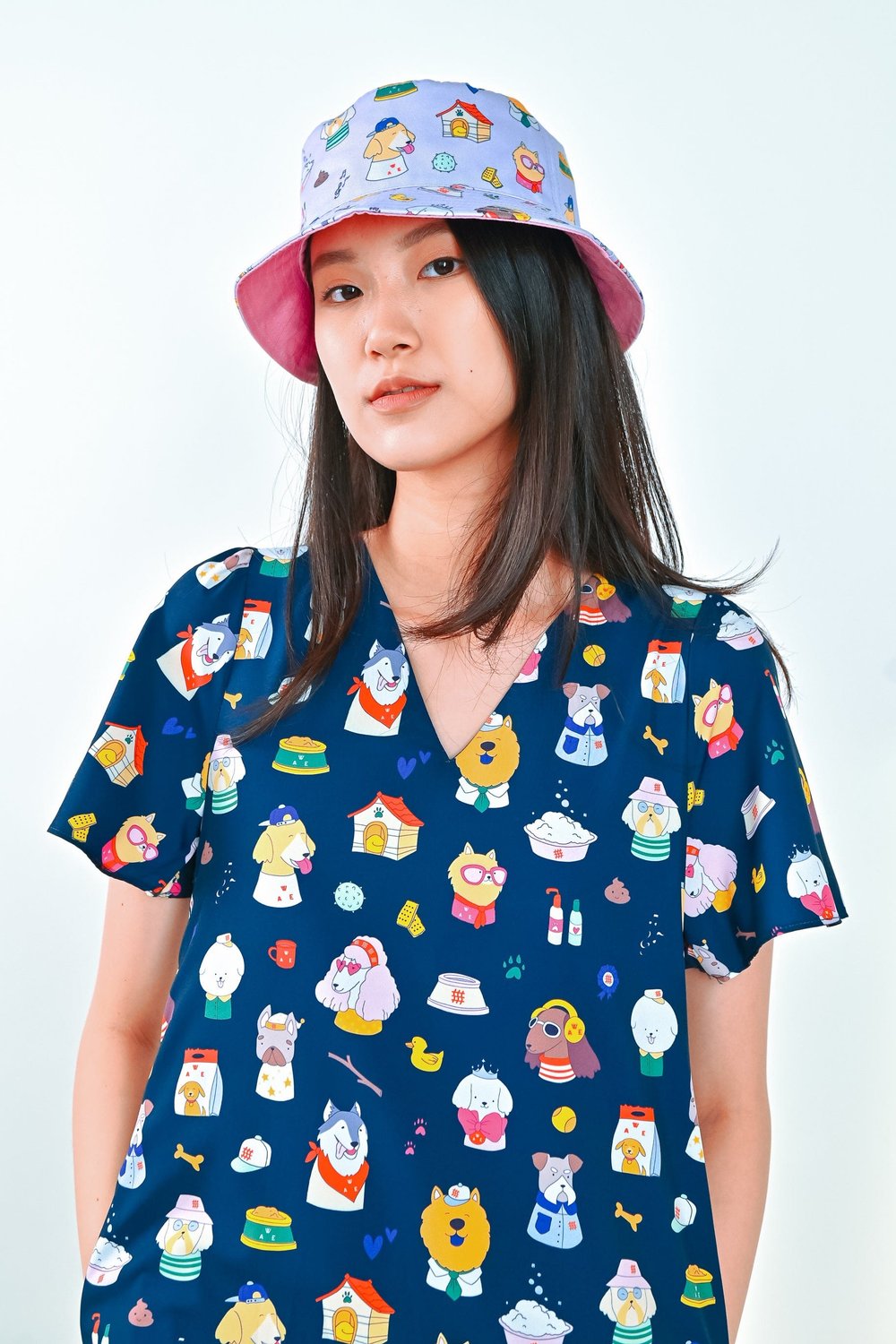 DOGGO REVERSIBLE BUCKET HAT