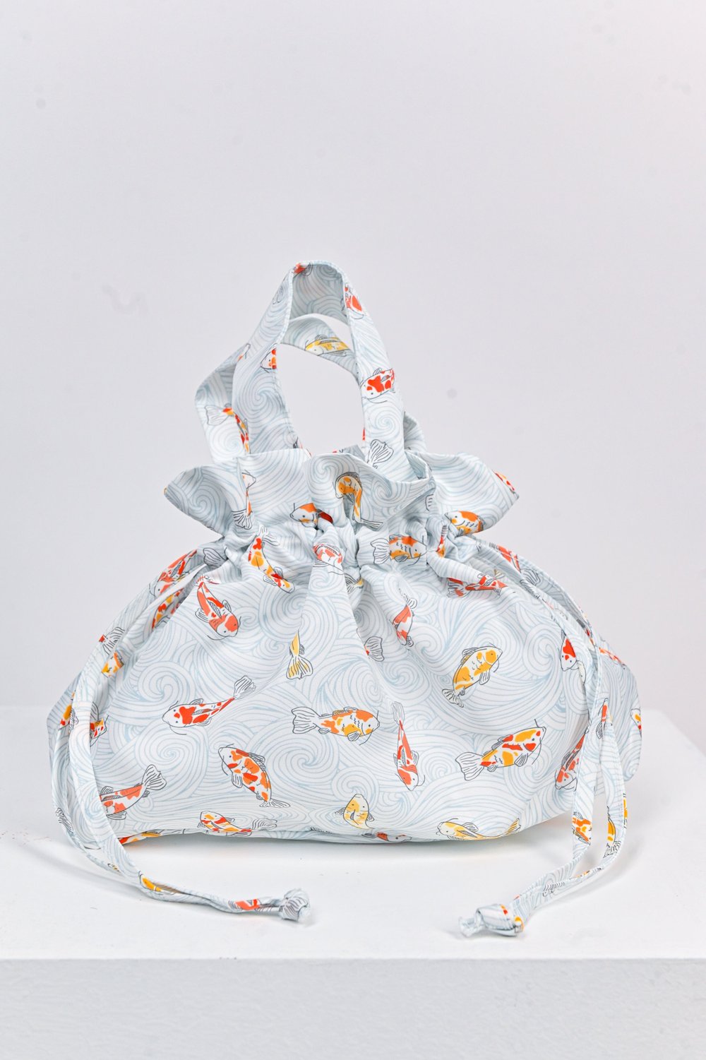 KOI WAVES BLUE DUMPLING BAG KOI WAVES BLUE DUMPLING BAG