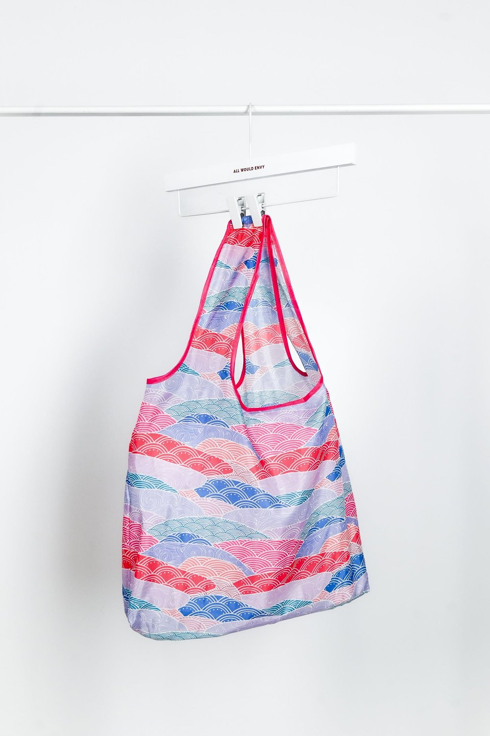 PINK WAVE COLLAGE REUSABLE BAG PINK WAVE COLLAGE REUSABLE BAG