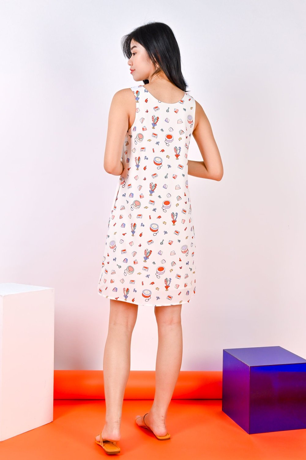 80S GAMES TWO-WAY A-LINE DRESS