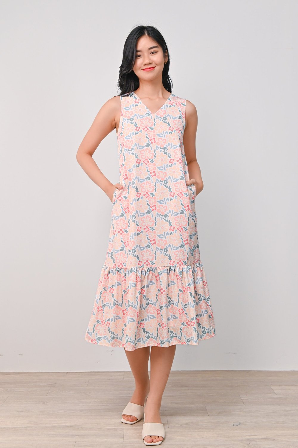 DREAMY ALOHA DROPWAIST DRESS DREAMY ALOHA DROPWAIST DRESS