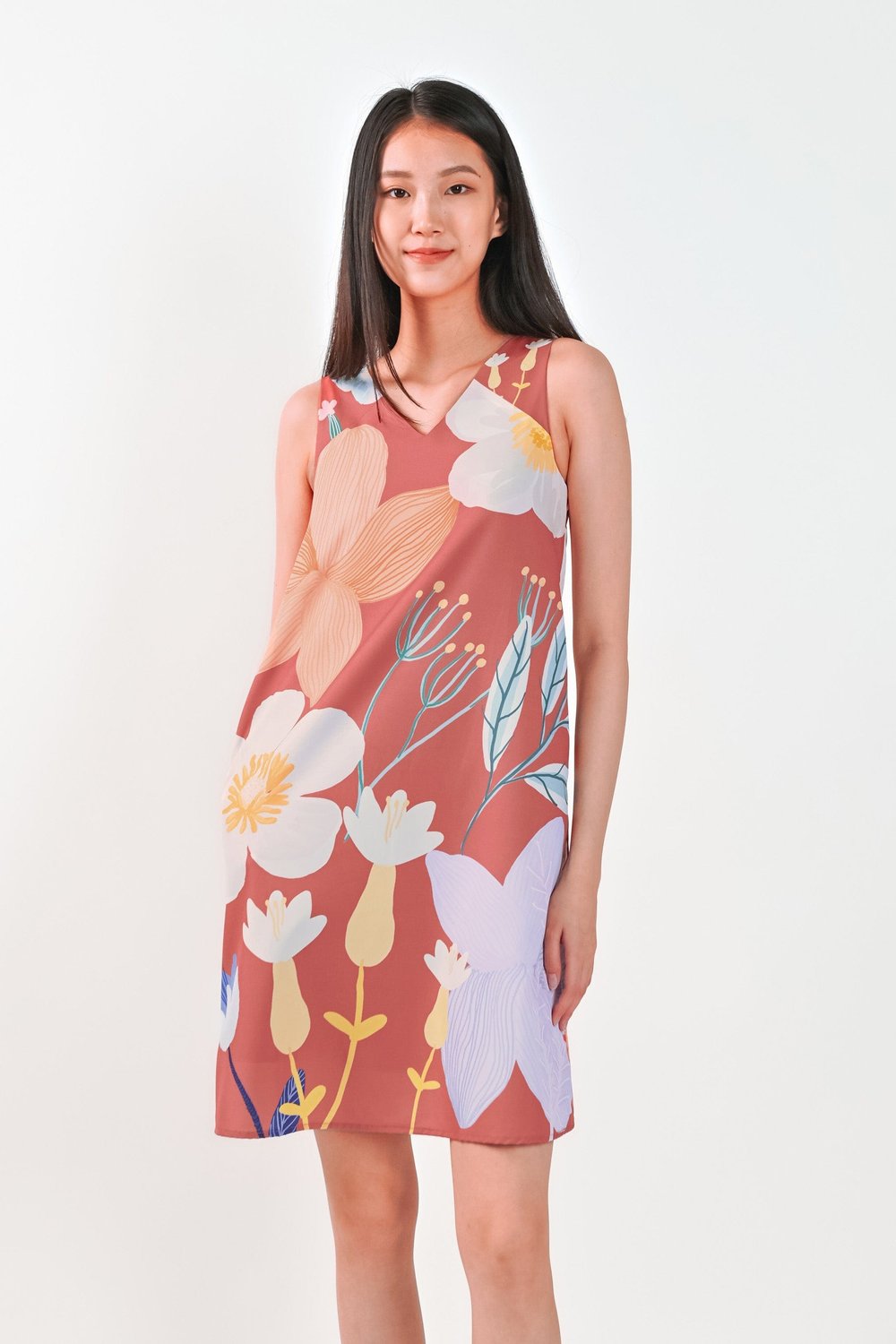 FAIRY FANTASY SHIFT DRESS IN DUSTY ROSE