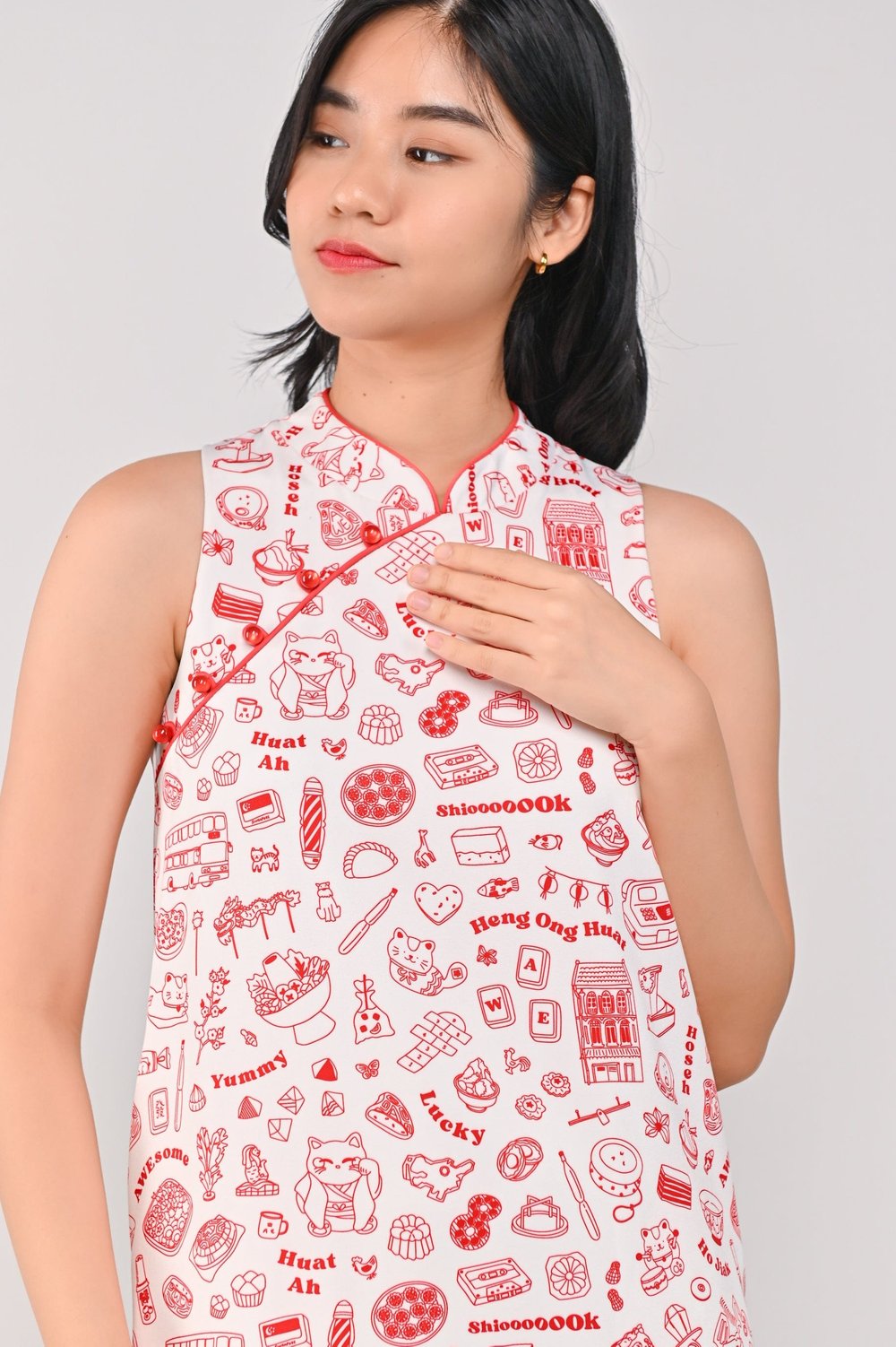 HENG ONG HUAT SIDE-SLIT CHEONGSAM