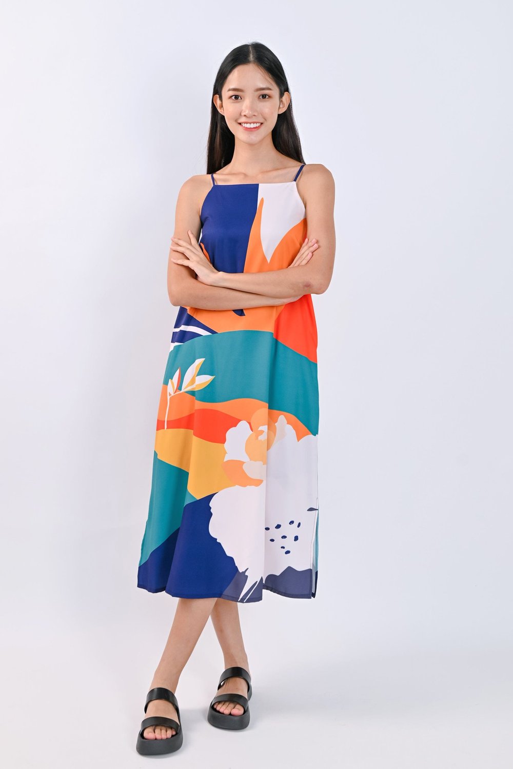 HORIZON SPAG TENT DRESS IN TWILIGHT