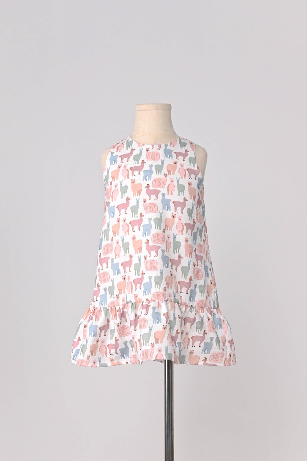 PASTEL LLAMA KIDS' DRESS PASTEL LLAMA KIDS' DRESS