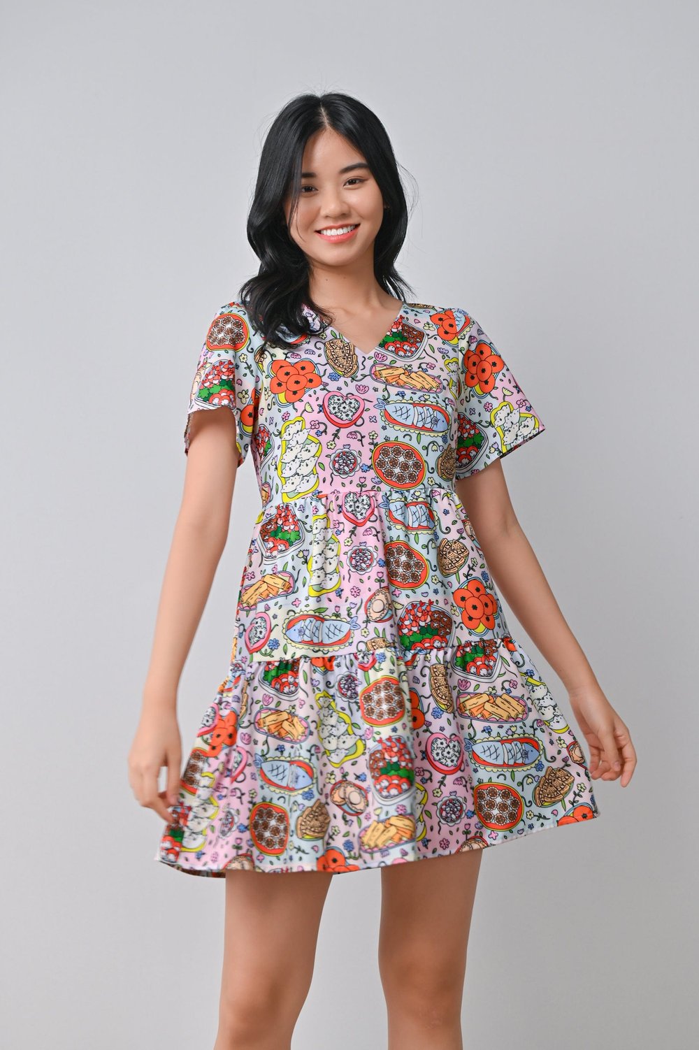 REUNION DINNER BABYDOLL DRESS