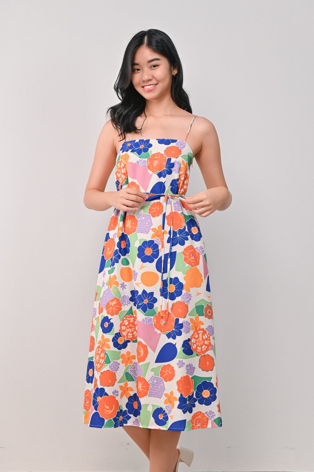 TIANA SPAG DRESS IN FRESH FLOWERS TIANA SPAG DRESS IN FRESH FLOWERS