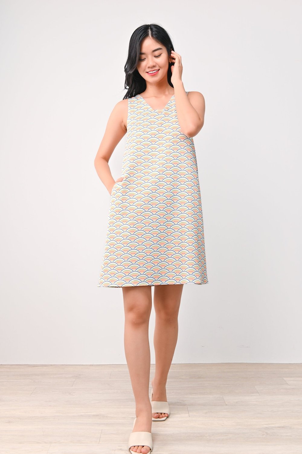 UMI MELON A-LINE DRESS UMI MELON A-LINE DRESS