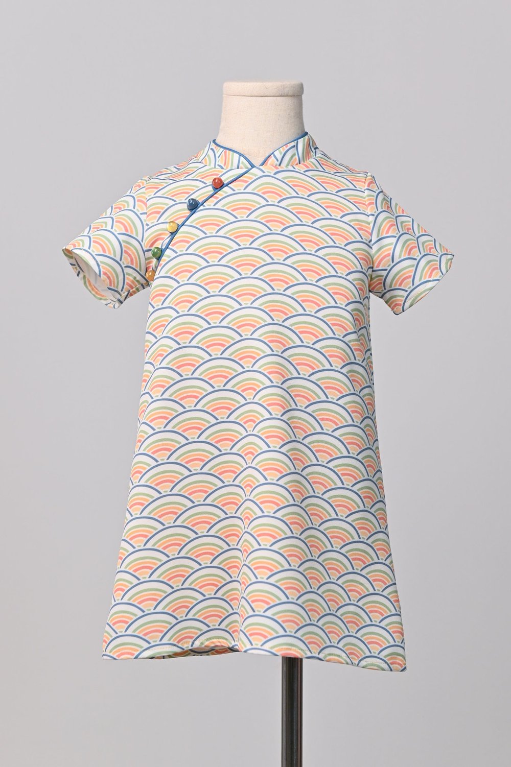 UMI MELON KIDS' SLEEVED CHEONGSAM UMI MELON KIDS' SLEEVED CHEONGSAM