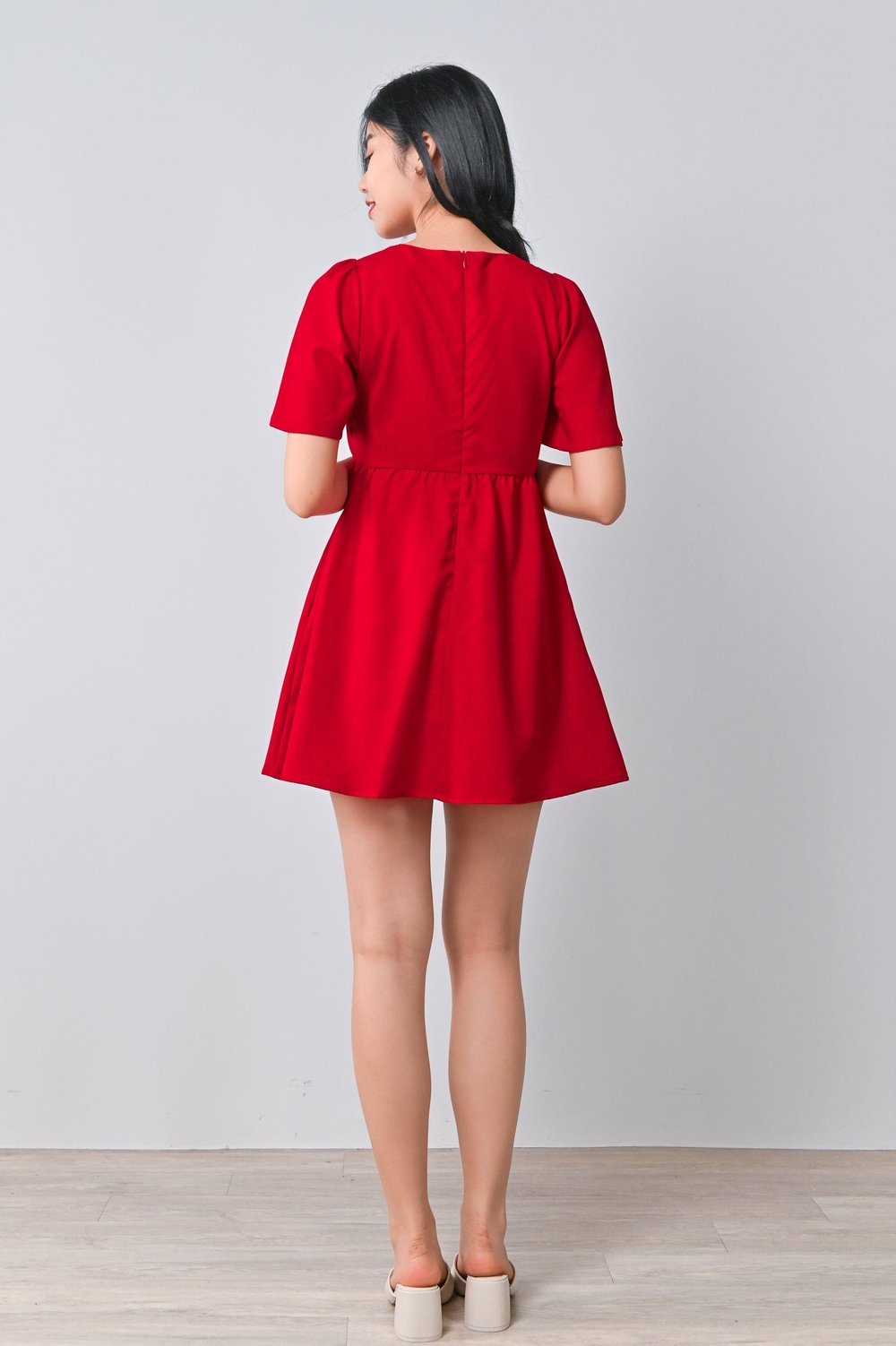 KARO DRESS-ROMPER IN RED