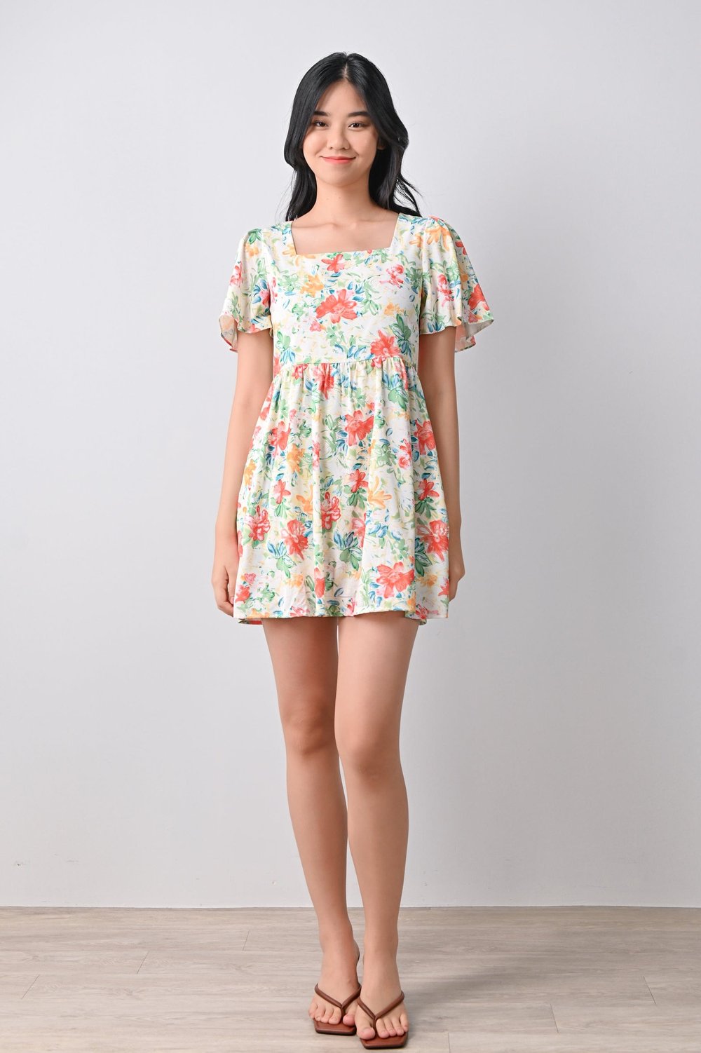 SEKO DRESS-ROMPER IN VIBRANT FLORAL