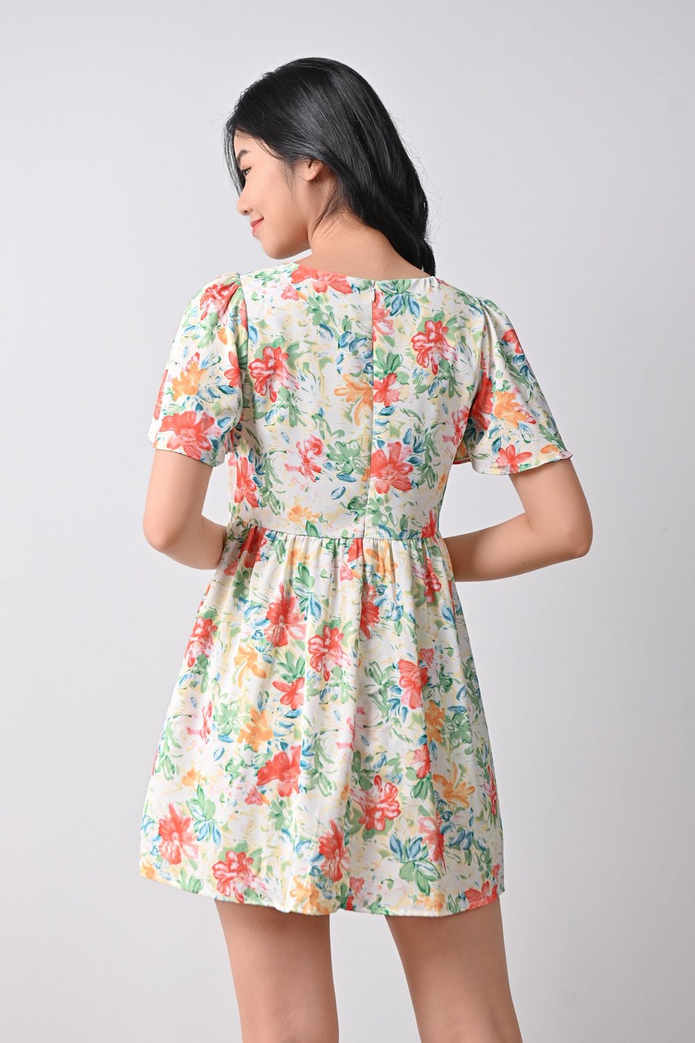 SEKO DRESS-ROMPER IN VIBRANT FLORAL