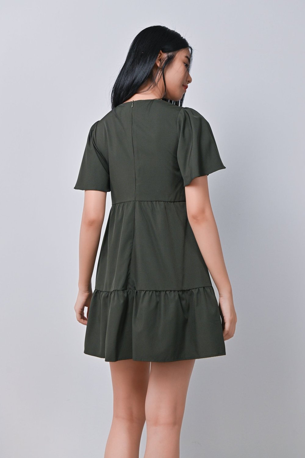 SU-JIN DRESS-ROMPER IN OLIVE