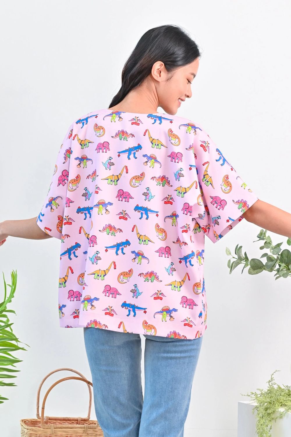 CNY DINO LILAC KIMONO CNY DINO LILAC KIMONO
