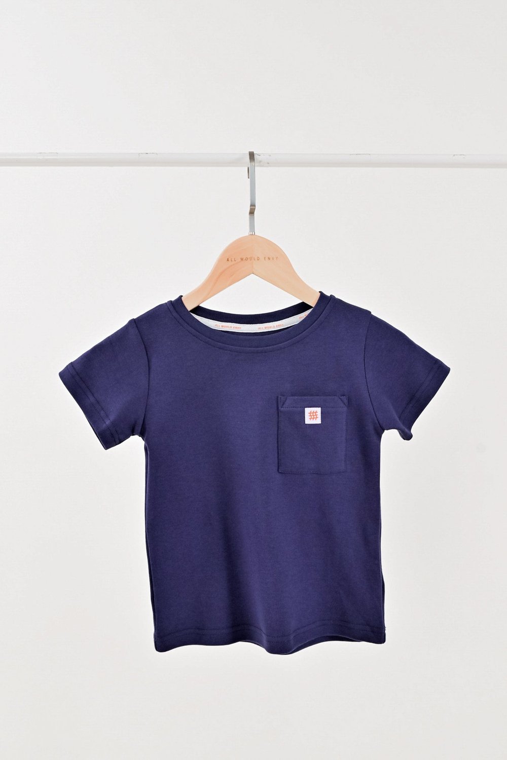 AWE KIDS' LOGO TEE IN NAVY
