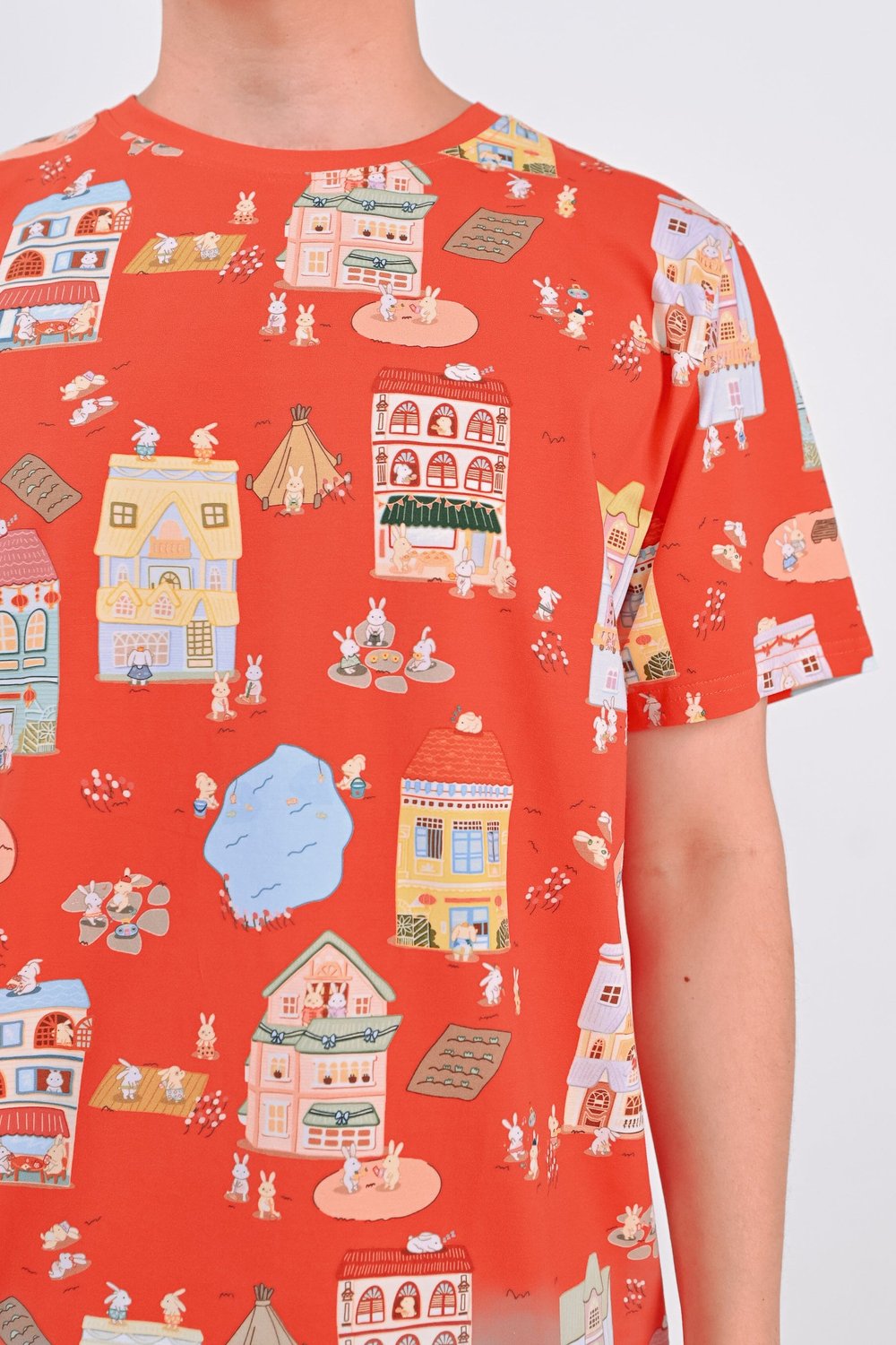 BUNNY ISLAND ORANGE UNISEX TEE