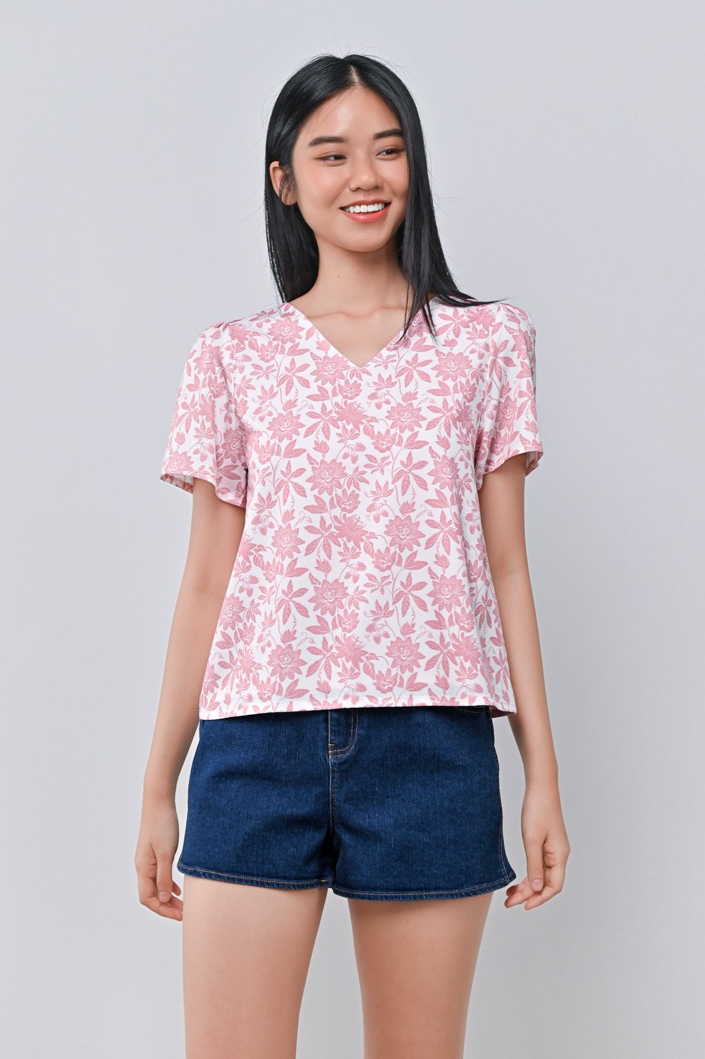 CAMY PINK SLEEVED TOP CAMY PINK SLEEVED TOP