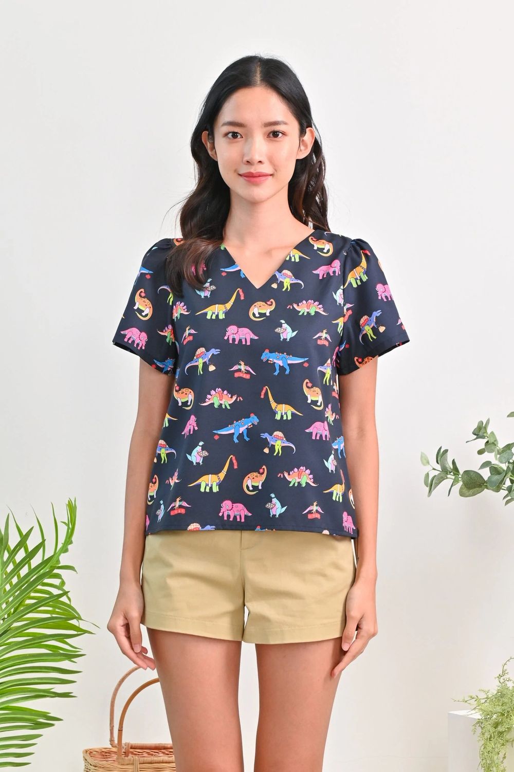 CNY DINO SLEEVED TOP CNY DINO SLEEVED TOP