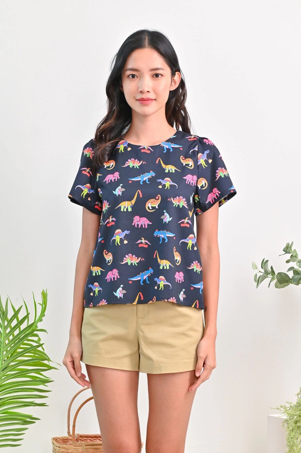 CNY DINO SLEEVED TOP CNY DINO SLEEVED TOP