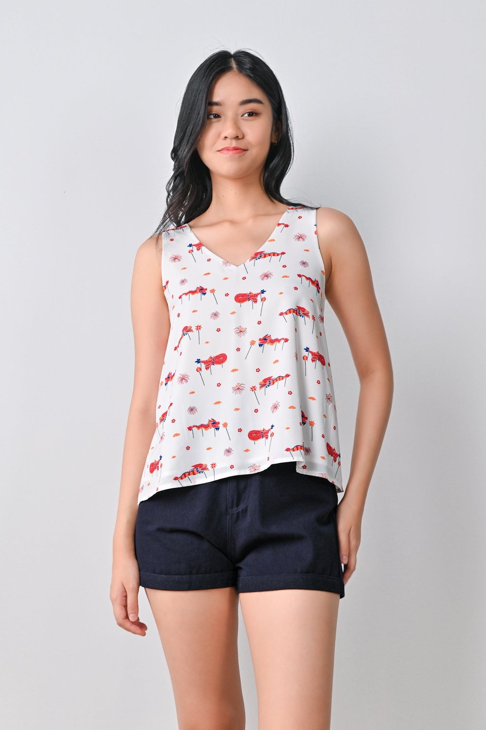 DRAGON DANCE TWO-WAY TOP DRAGON DANCE TWO-WAY TOP
