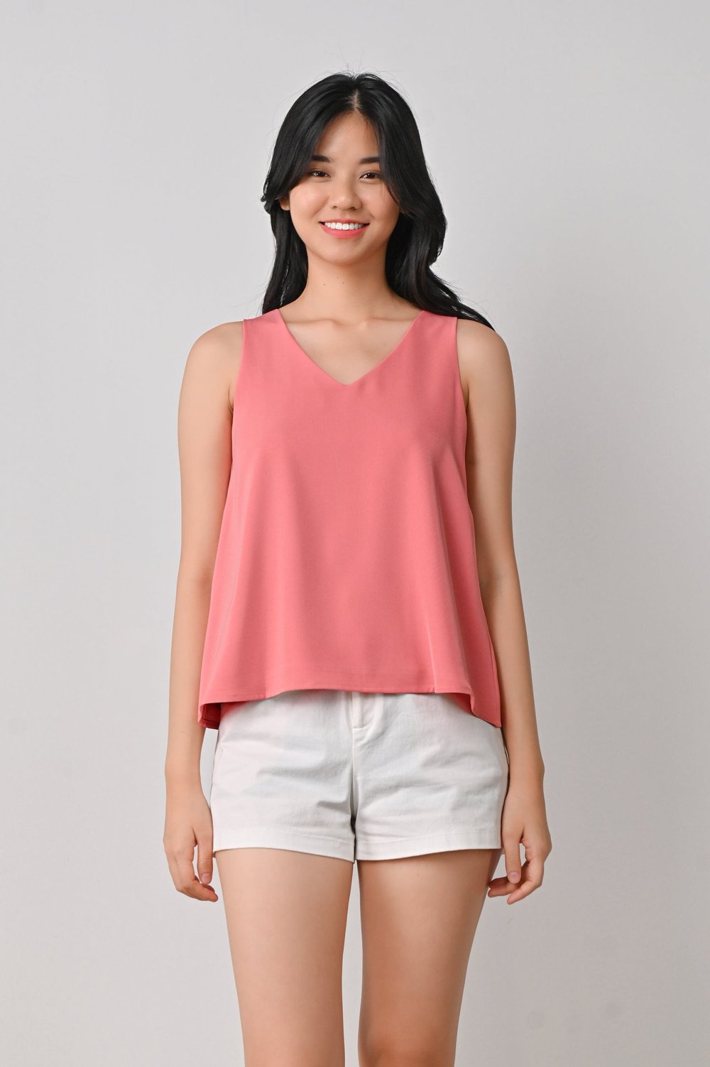 HAZEL TWO-WAY TOP IN CORAL