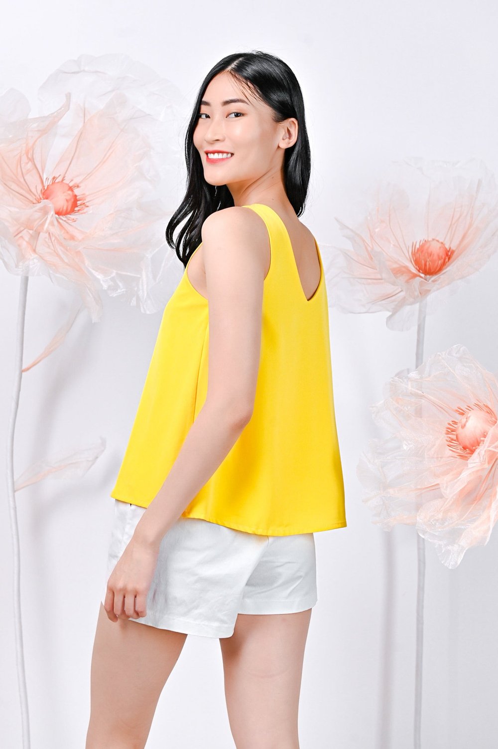 HAZEL TWO-WAY TOP IN YELLOW