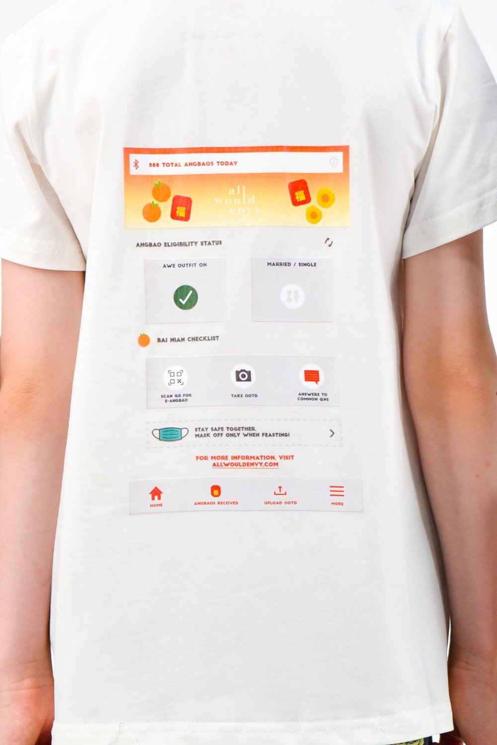 HUAT TOGETHER KIDS POCKET COTTON TEE