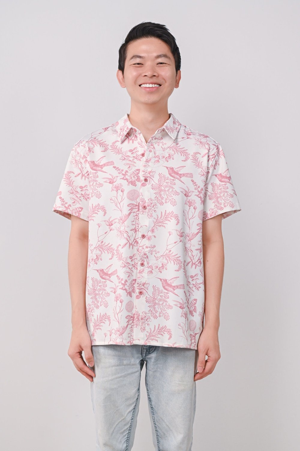 PINK HUMMINGBIRD MEN'S SHIRT PINK HUMMINGBIRD MEN'S SHIRT