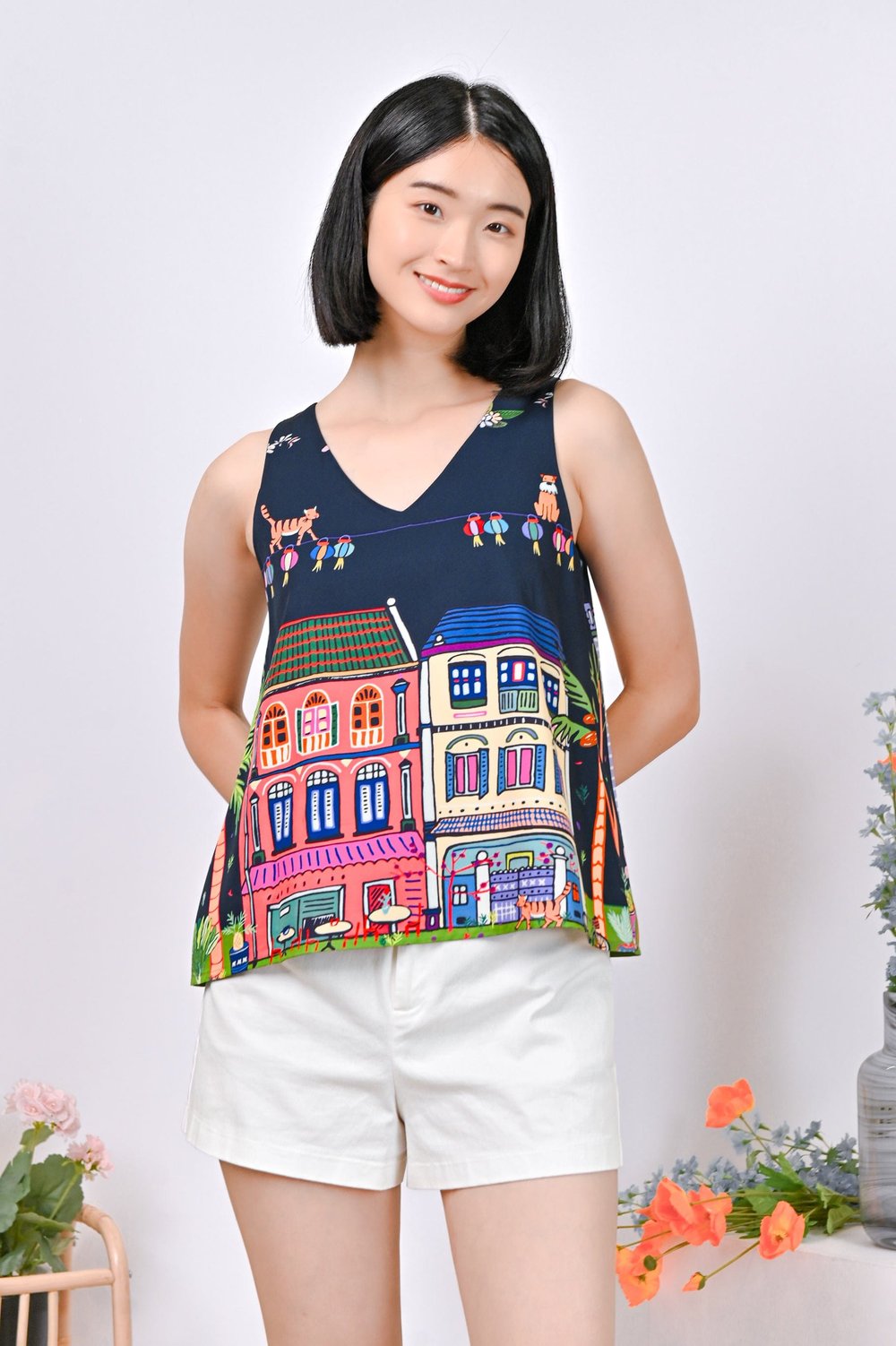 KATONG AT NIGHT TWO-WAY TOP