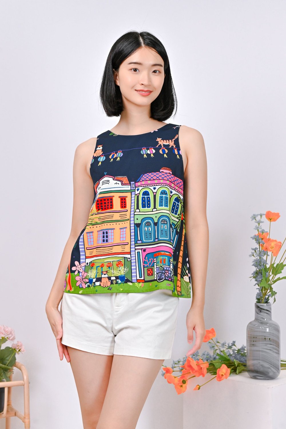 KATONG AT NIGHT TWO-WAY TOP