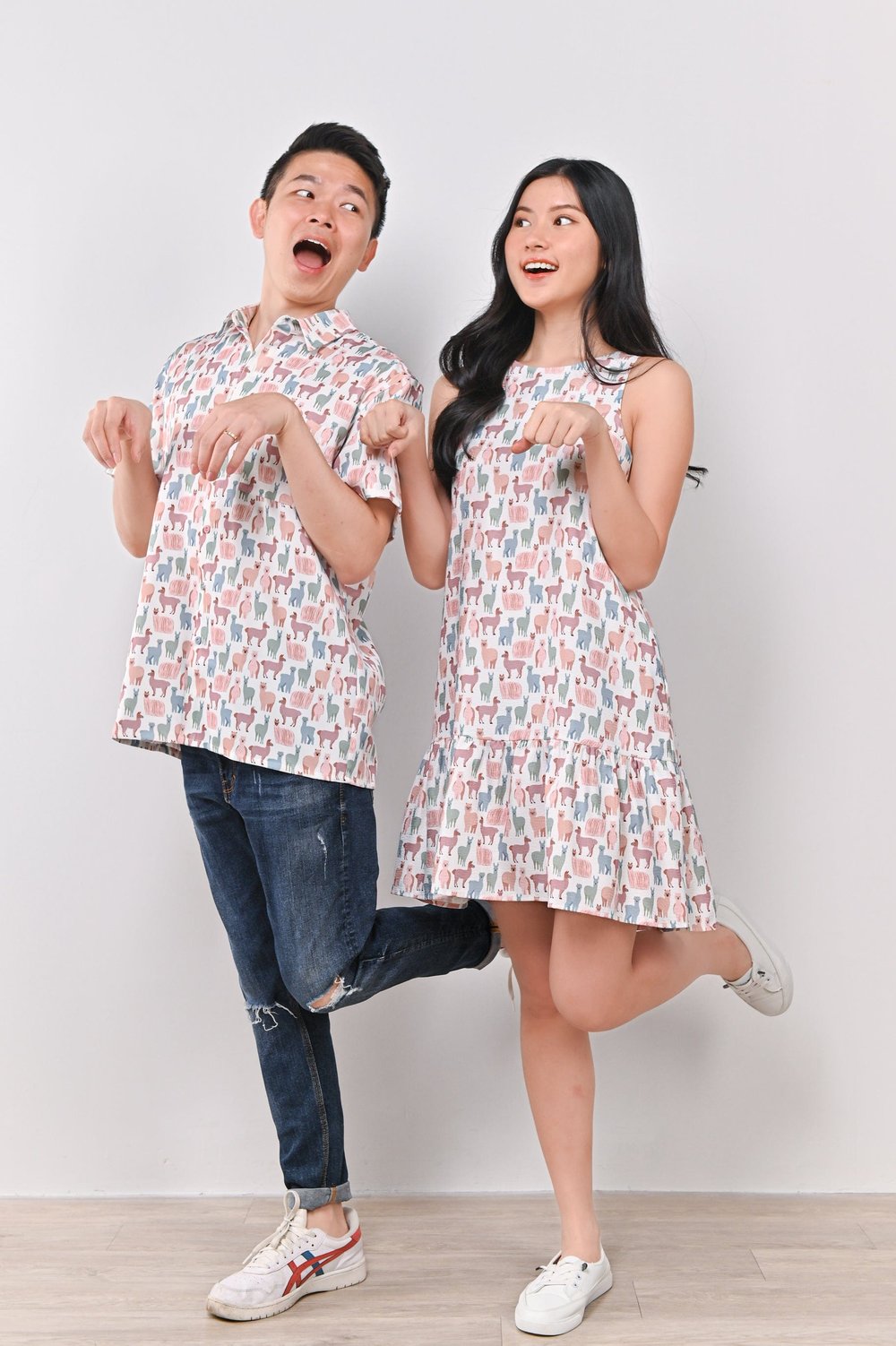 PASTEL LLAMA MEN'S SHIRT PASTEL LLAMA MEN'S SHIRT