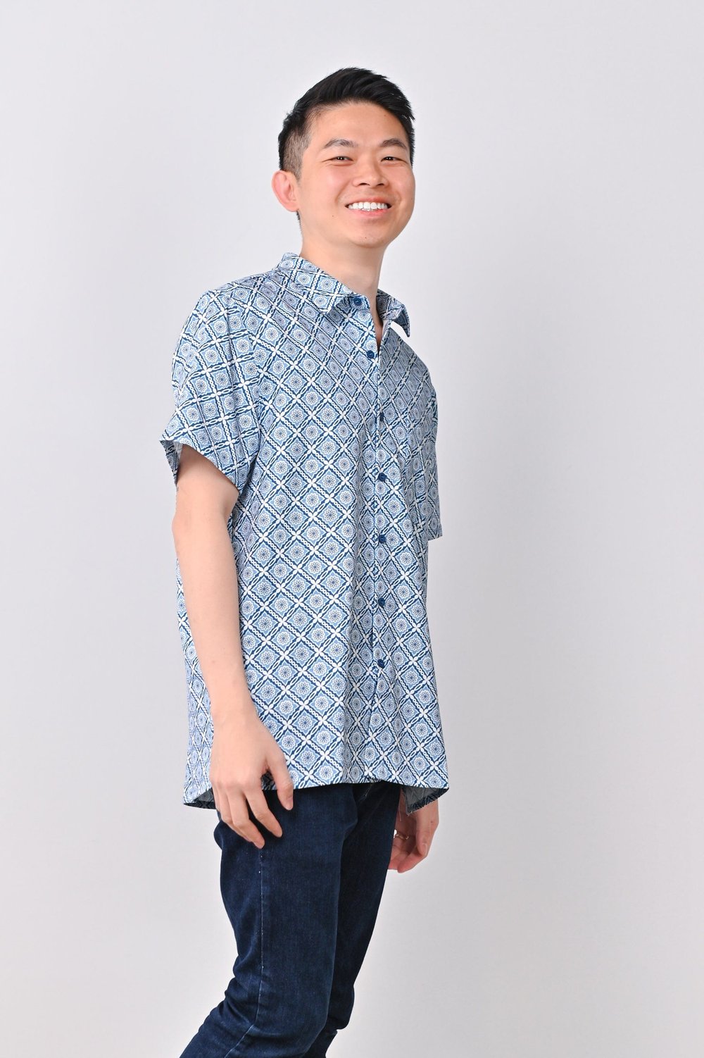 SANTORINI TILES MEN'S SHIRT SANTORINI TILES MEN'S SHIRT