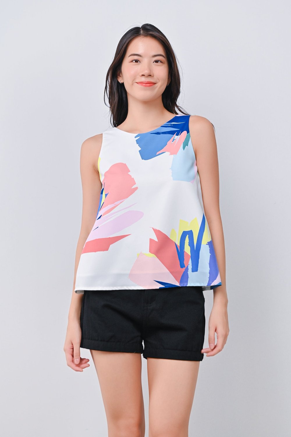 TROPICAL MADNESS TWO-WAY TOP IN OFF-WHITE TROPICAL MADNESS TWO-WAY TOP IN OFF-WHITE
