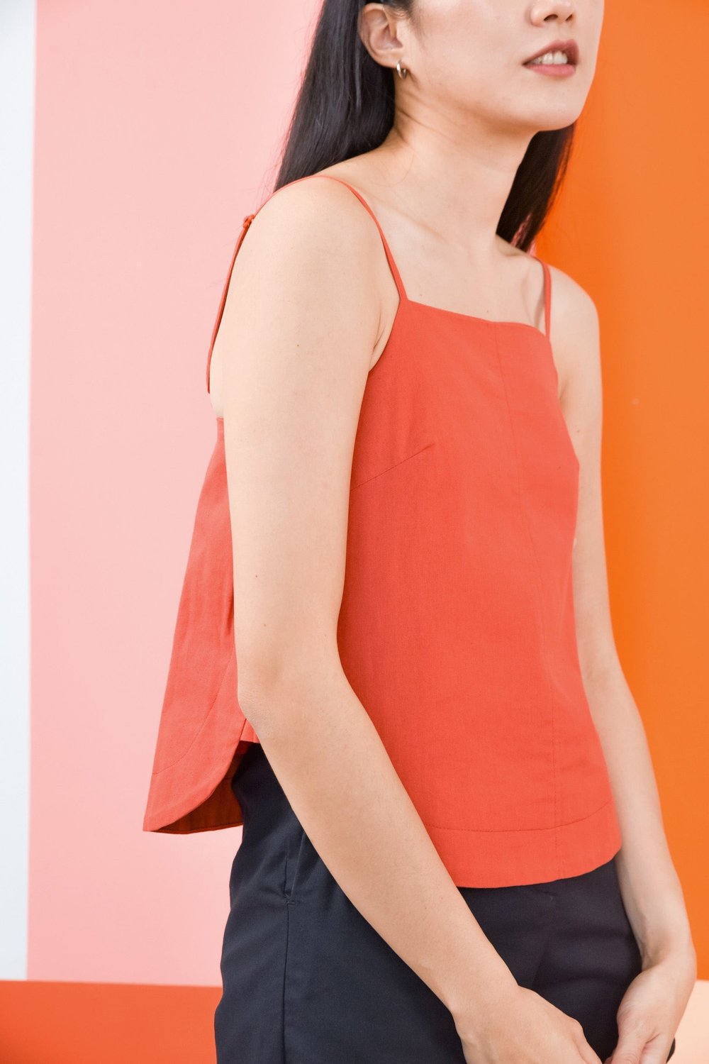ZSOKA SPAG TOP IN CORAL