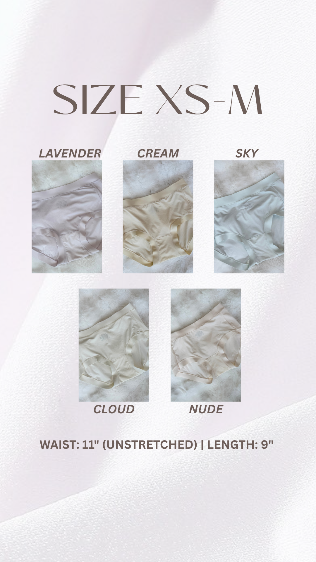 SECOND SKIN Panties (Size XS-M)