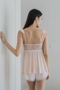 KARA Flutter Sleeve 2 Pcs Set (Apricot Peach)