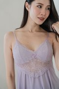 VELORA V Laced Waist 2 Pcs Set (Misty Lilac)